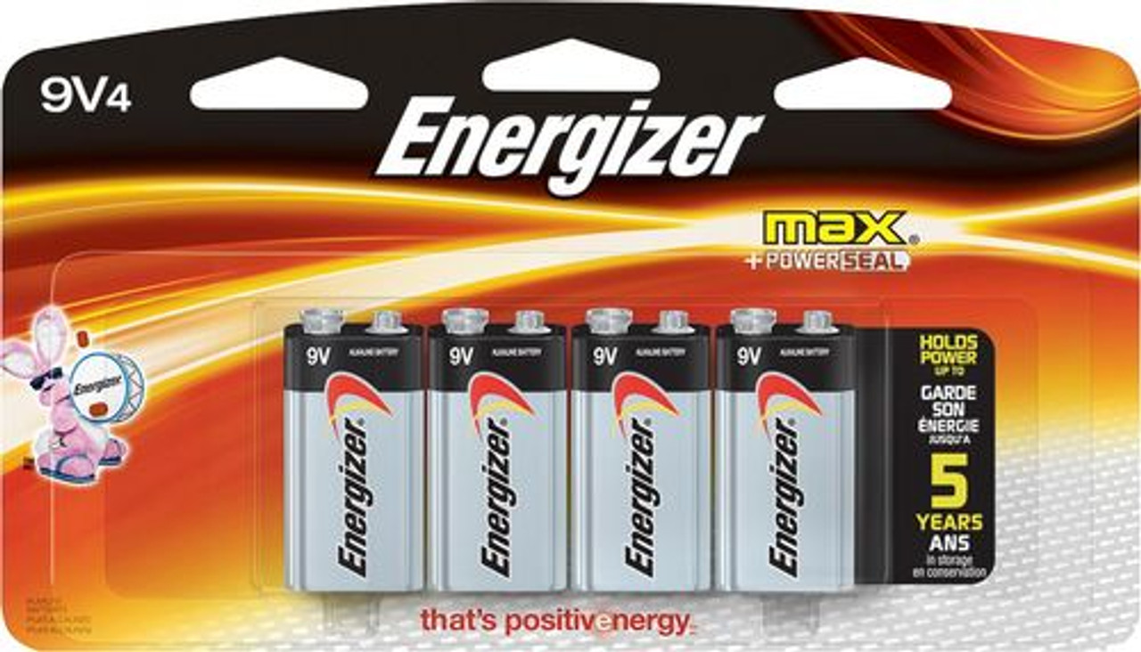 Energizer - MAX 9V Batteries (4-Pack)