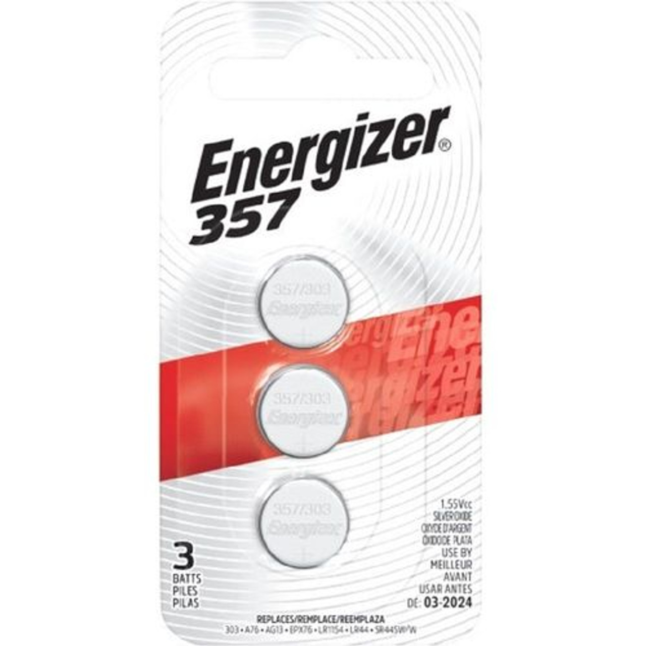 Energizer - 357 Batteries (3-Pack)