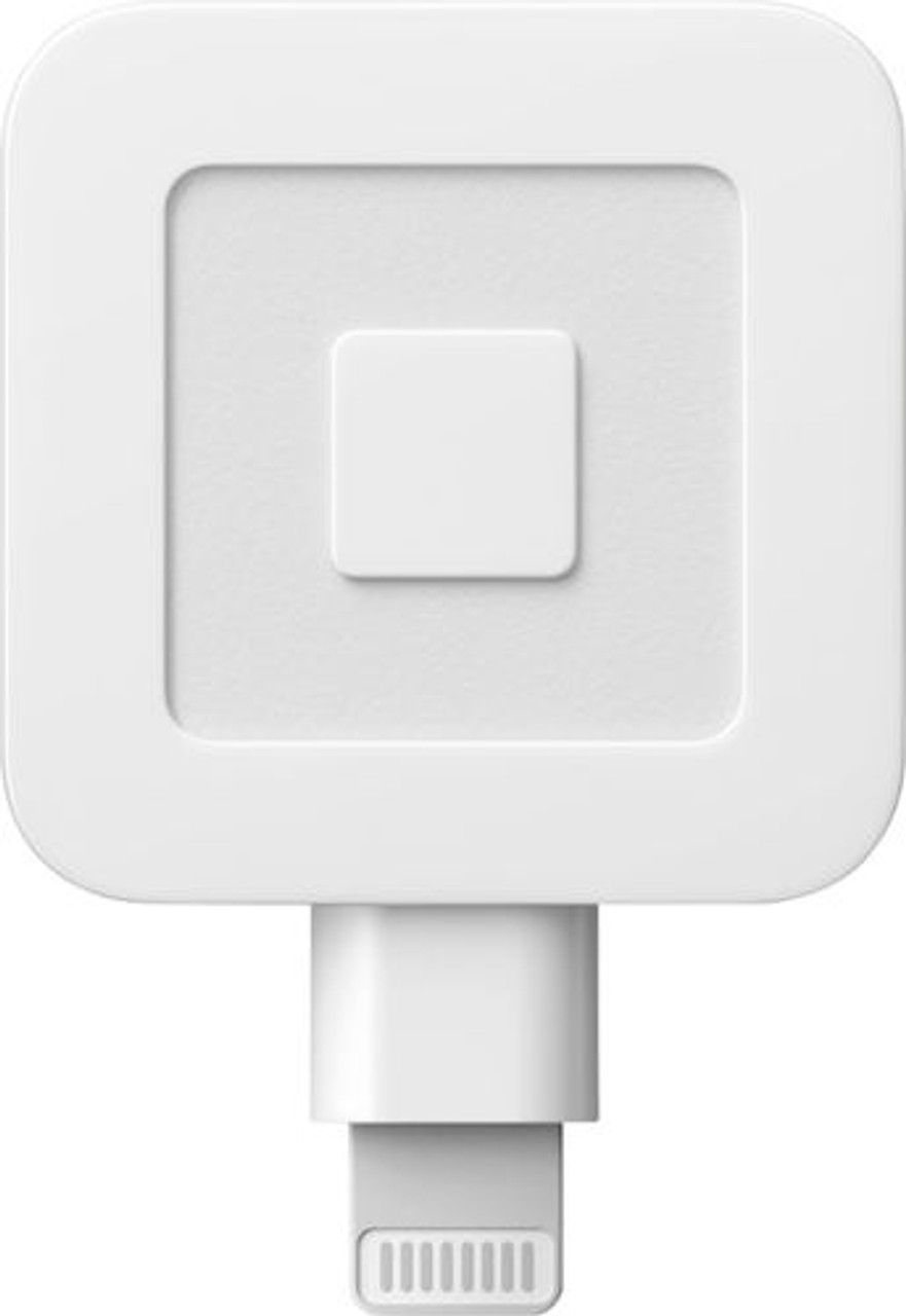 Square - Magstripe Reader with Lightning Connector - Glossy White