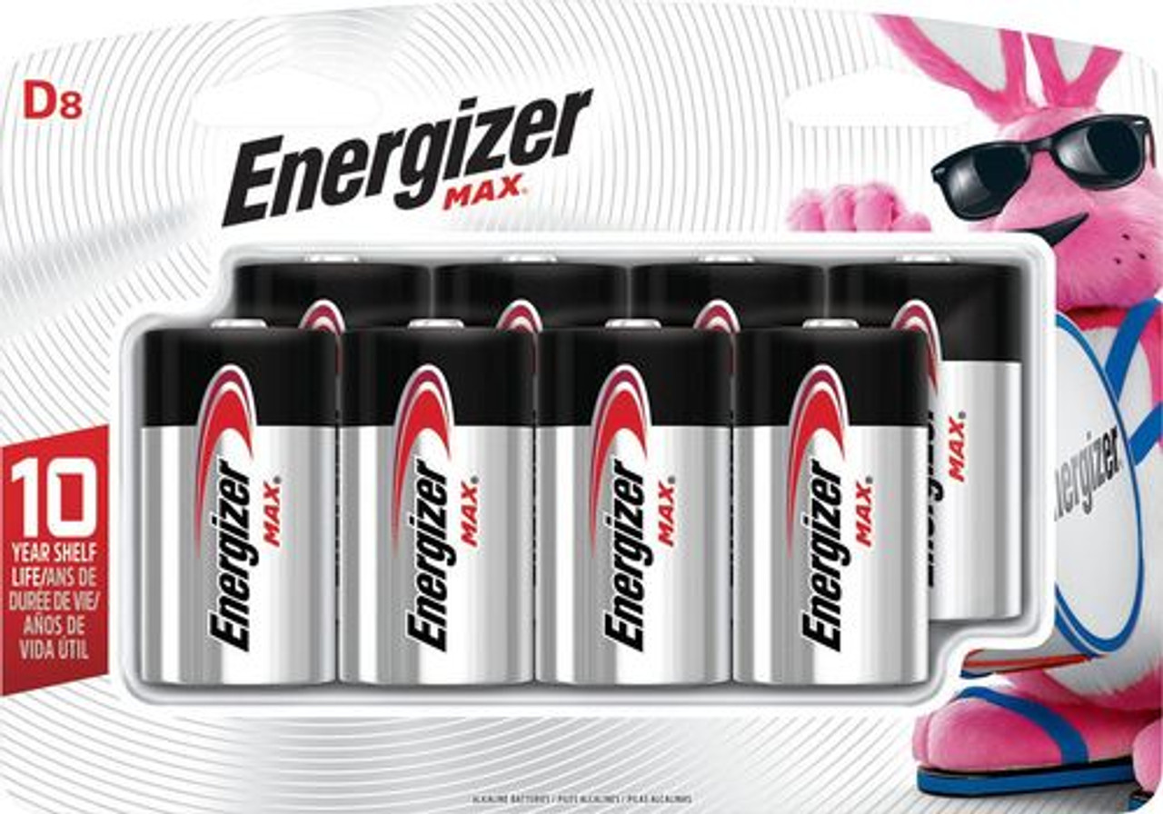 Energizer - MAX D Batteries (8-Pack)