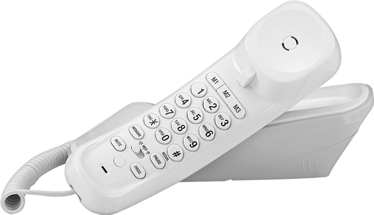 AT&T - TR1909 Trimline Corded Phone - White