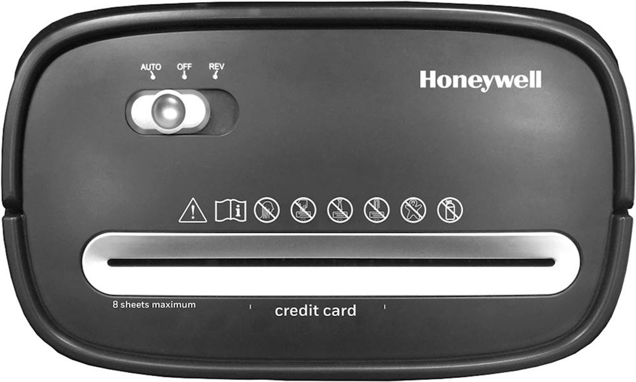 Honeywell Home - 8-Sheet Capacity Crosscut Paper Shredder - Black