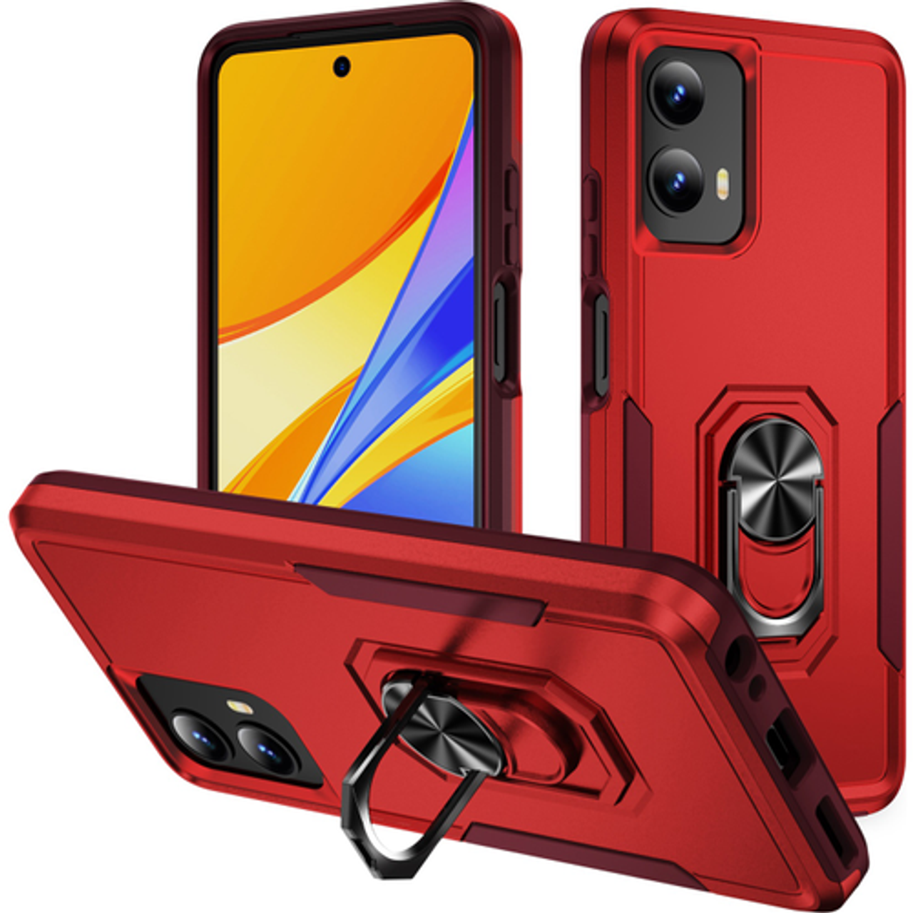 SaharaCase - Raider Series ArmorPro Case for Motorola G 5G (2024) - Viper Red