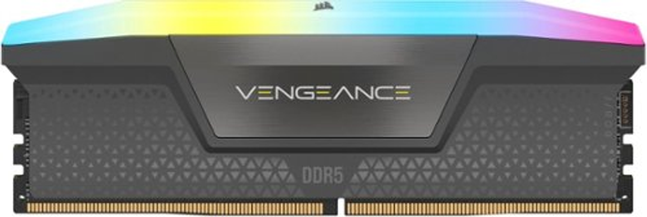 CORSAIR - VENGEANCE RGB 32GB (2x16GB) 6000MHz DDR5 C36 AMD EXPO & Intel XMP DIMM Desktop Memory - Black