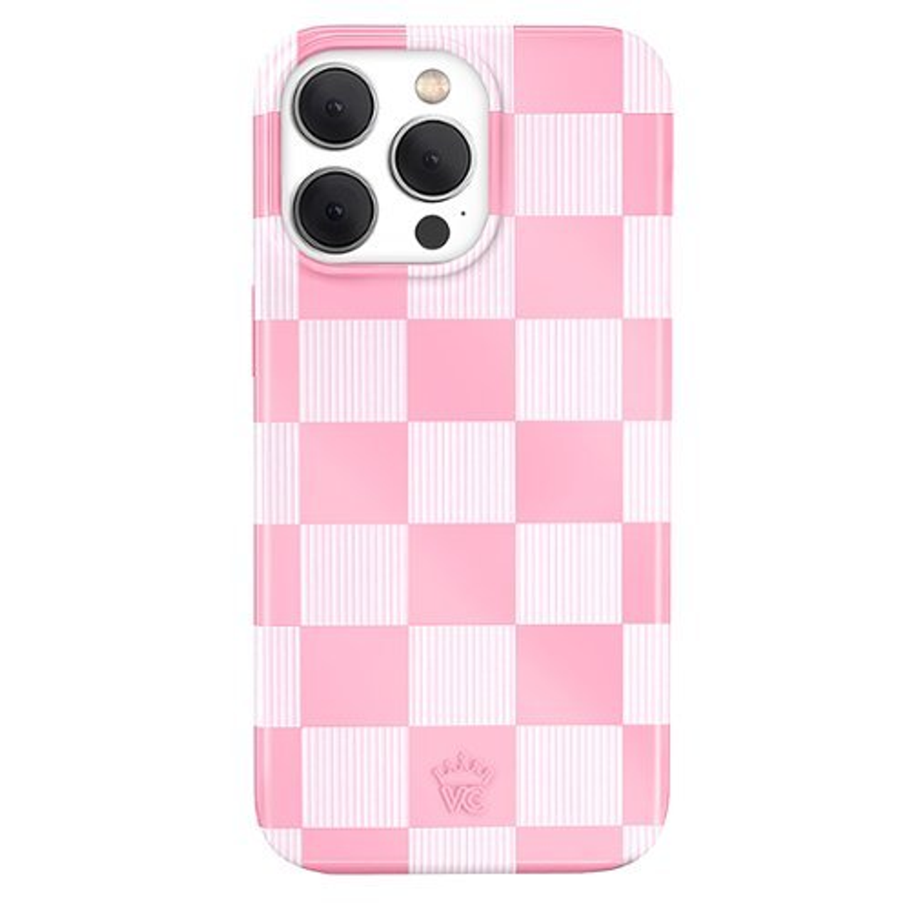 Velvet Caviar - Pink Vibe Checkered MagSafe iPhone 15 Pro Case - Pink
