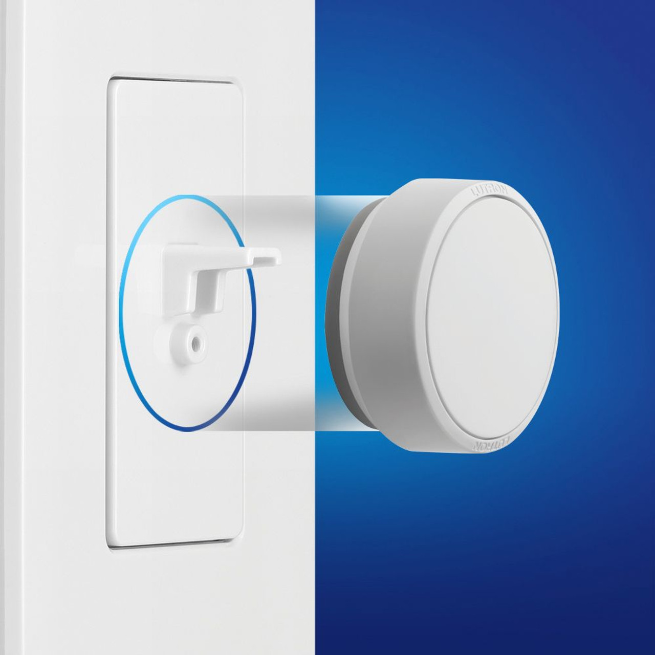 Lutron - Aurora Smart Bulb Dimmer/Paddle Switch for Philips Hue Smart Lighting – White - White
