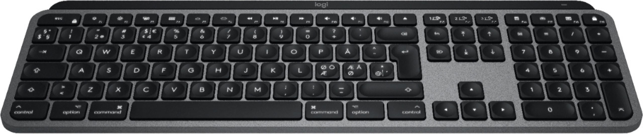 Logitech - MX Keys Wireless Membrane Keyboard for Mac with Smart Illumination - Space Gray