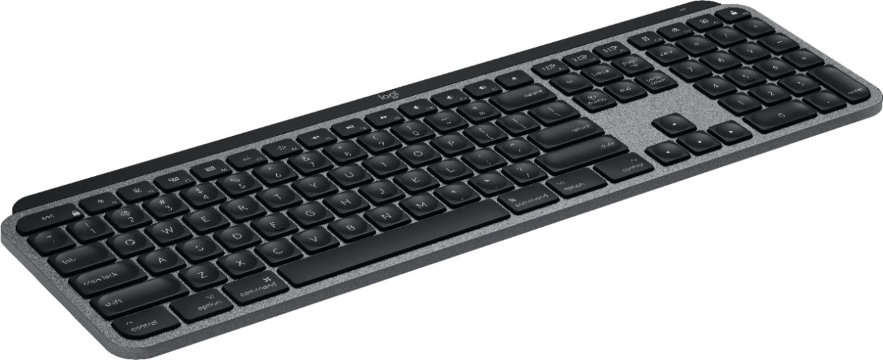 Logitech - MX Keys Wireless Membrane Keyboard for Mac with Smart Illumination - Space Gray