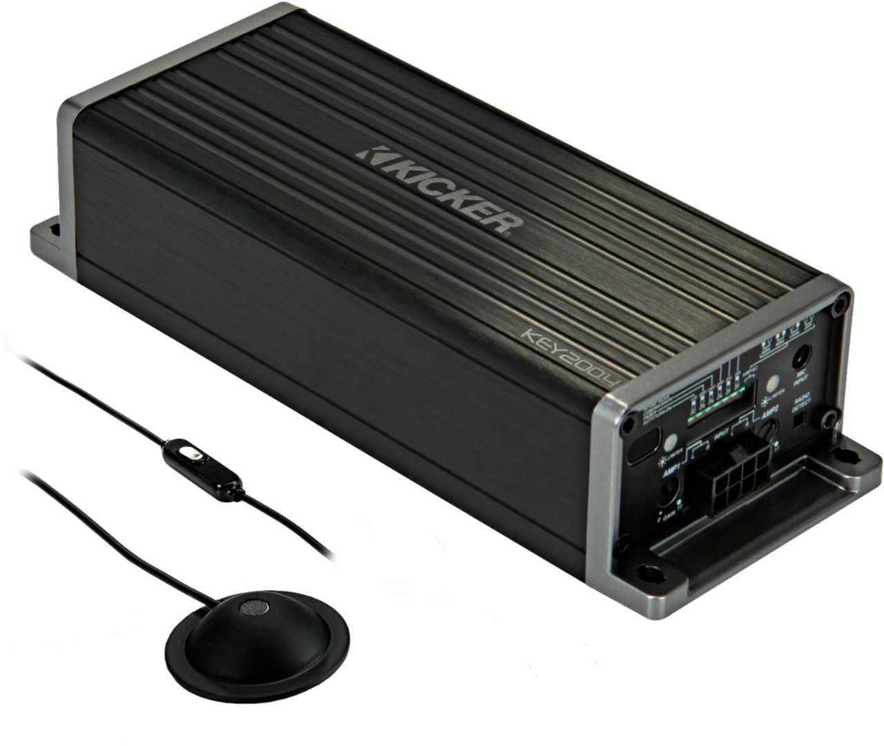 KICKER - KEY 200W Multichannel Amplifier with High-Pass Crossover - Black