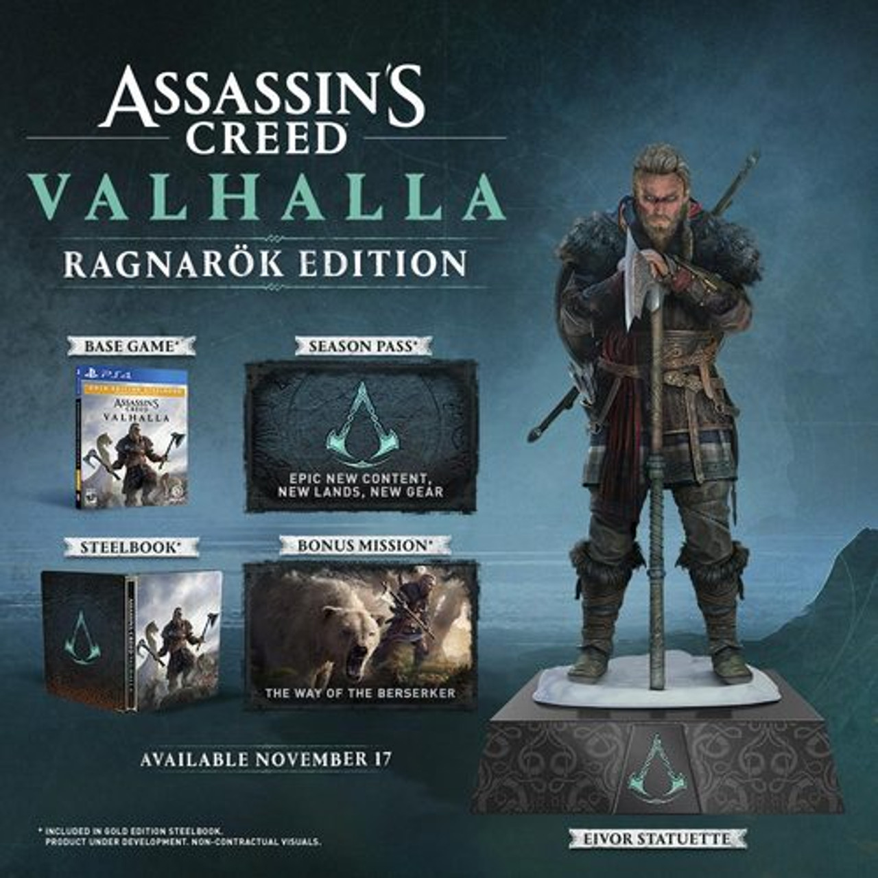 Ubisoft - Assassin's Creed Valhalla Ragnarok Edition Package for PlayStation 4