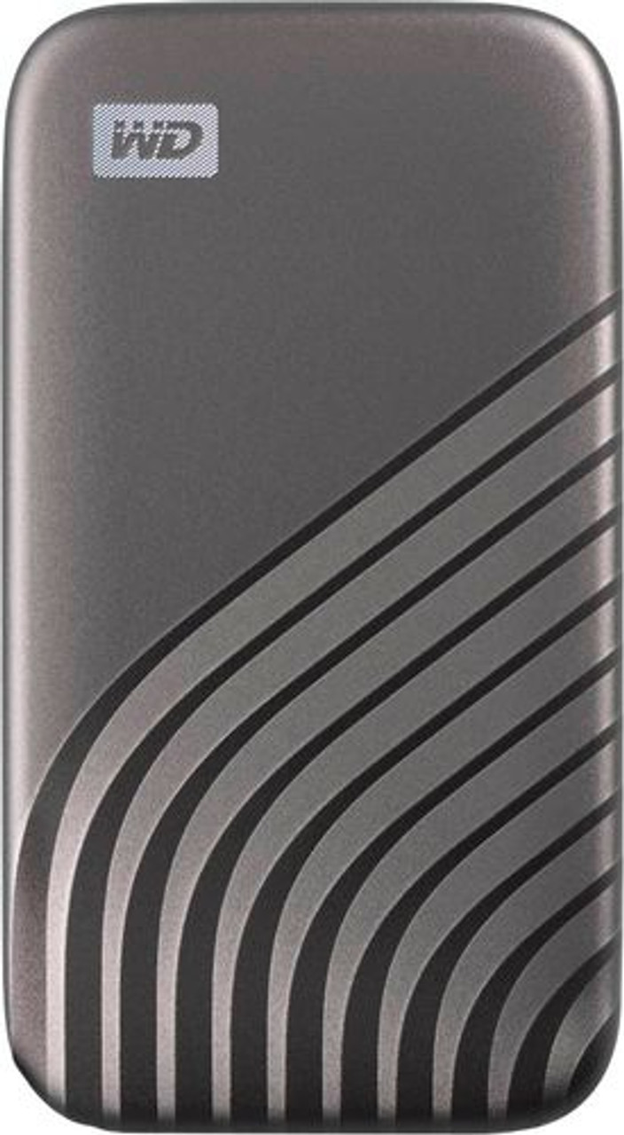WD - My Passport 1TB External USB Type-C Portable Solid State Drive - Space Gray
