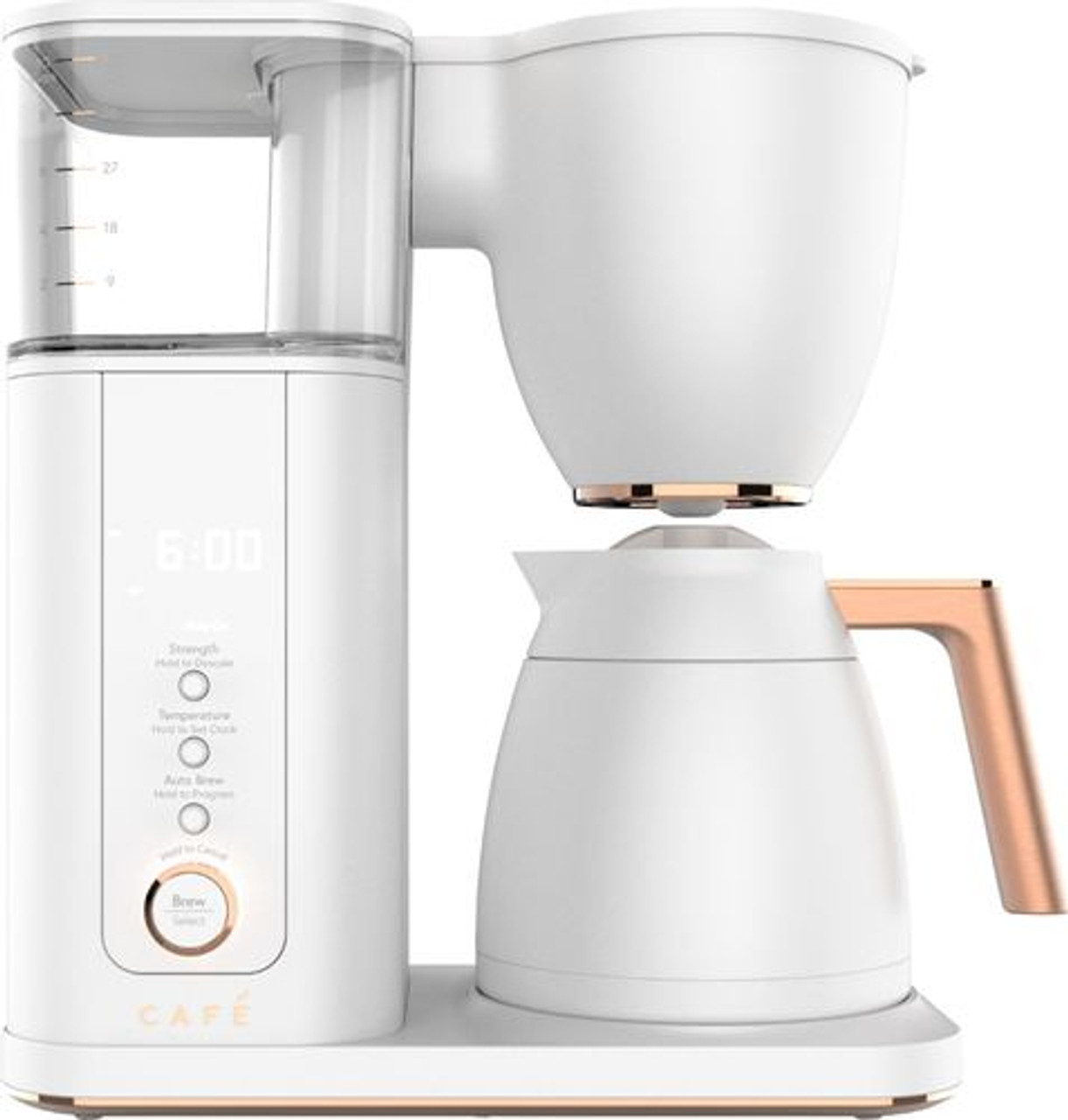 Café - Drip 10-Cup Coffee Maker with WiFi - Matte White