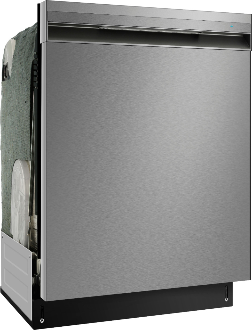 Insignia™ - Top Control Built-In Dishwasher with Recessed Handle – Stainless Steel - Stainless steel