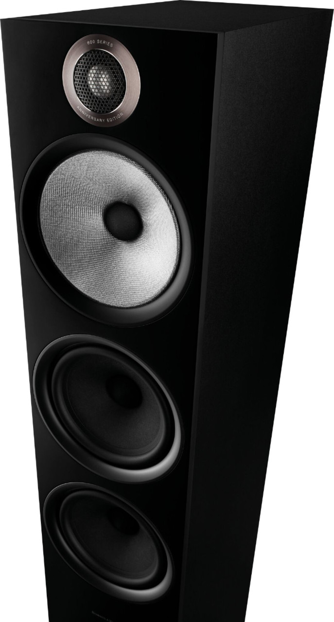 Bowers & Wilkins - 600 Series Anniversary Edition 3-way Floorstanding Speaker (each) - Black