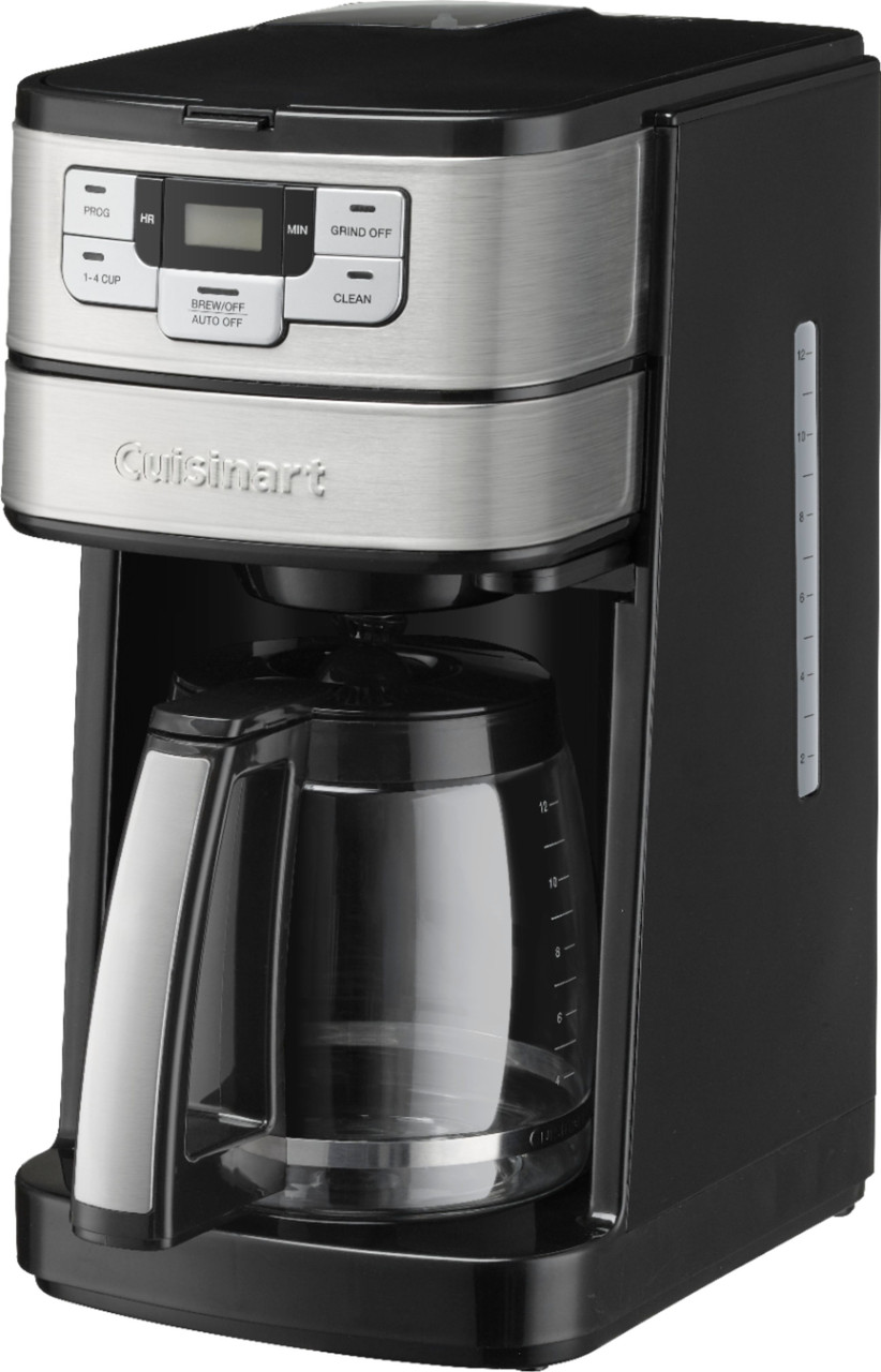 Cuisinart Automatic Grind and Brew 12 Cup Coffeemaker - Black/Stainless