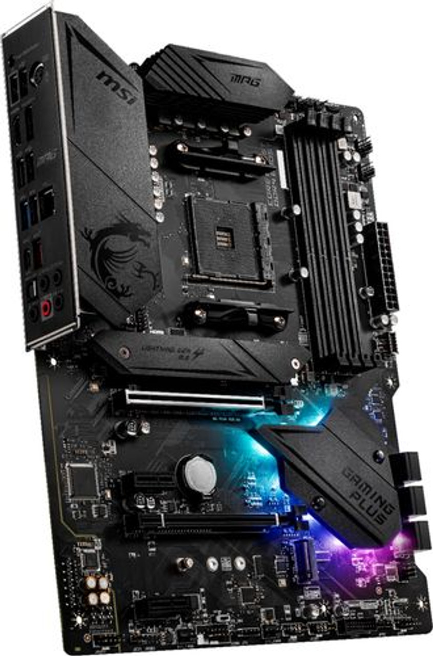 MSI B550 GAMING PLUS (Socket AM4) USB-C Gen 2 AMD ATX GAMING Motherboard PCIE Gen 4 - Black