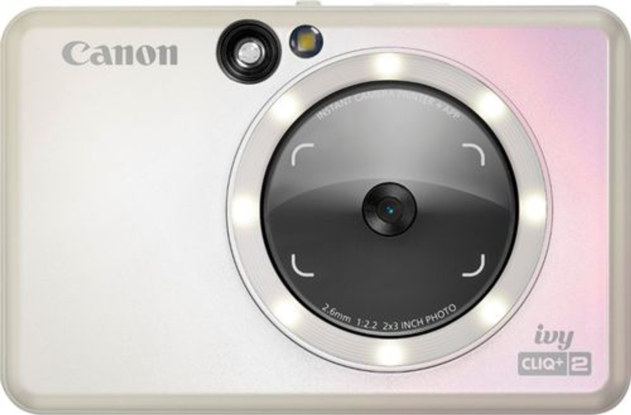 Canon - Ivy Cliq + 2 Instant Film Camera - Iridescent White