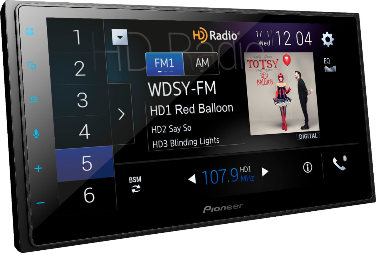 Pioneer - 6.8" WVGA - Apple CarPlay™ - Android Auto™ - Vozsis with Amazon Alexa - HD Radio™ - Bluetooth® - iDataLink® Maestro™ - Black