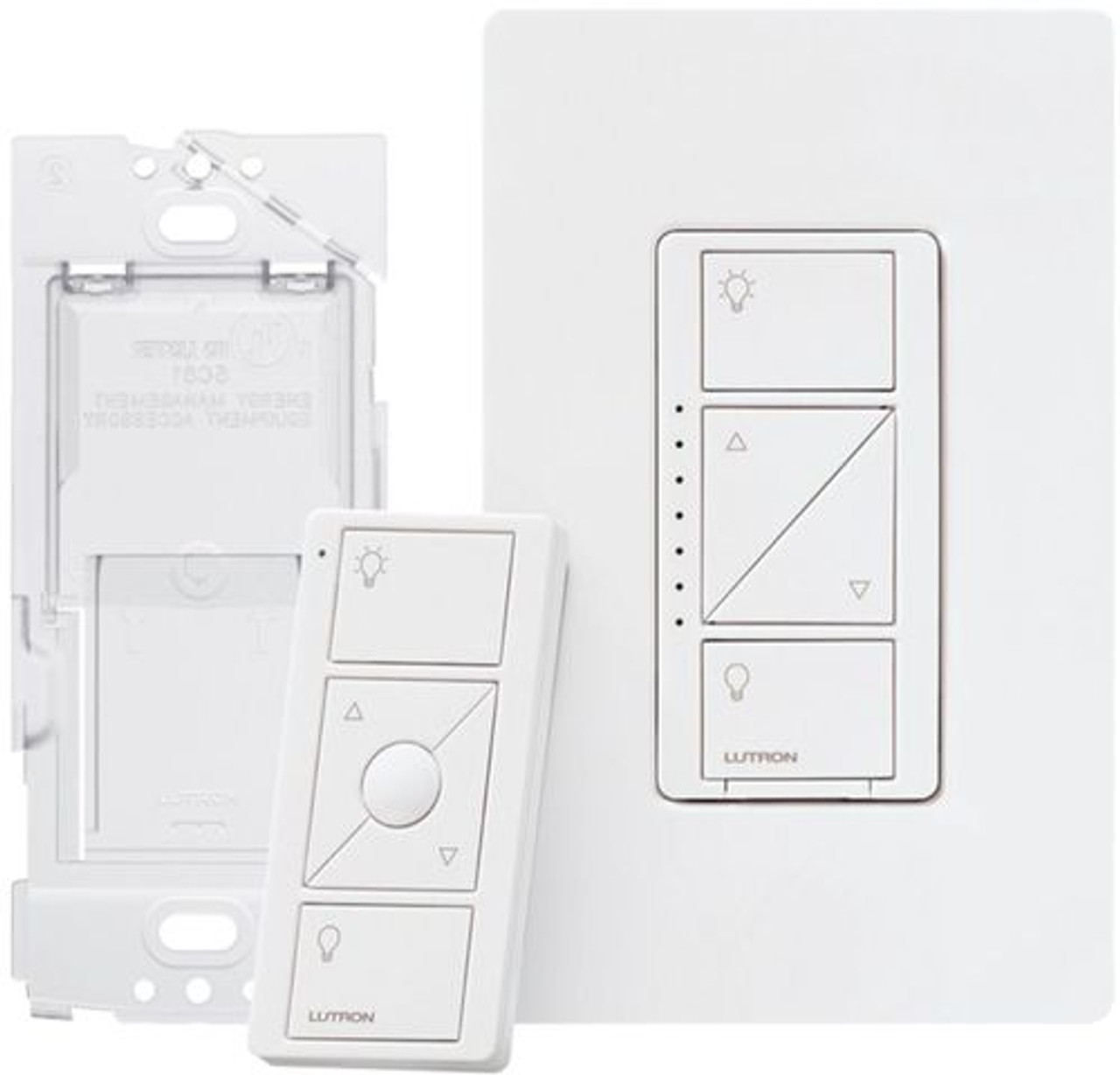 Lutron - Caseta Smart Dimmer Switch 3-Way Kit - White - White