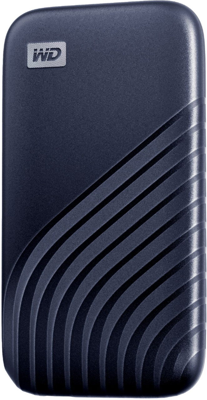 WD - My Passport 1TB External USB Type-C Portable Solid State Drive - Blue