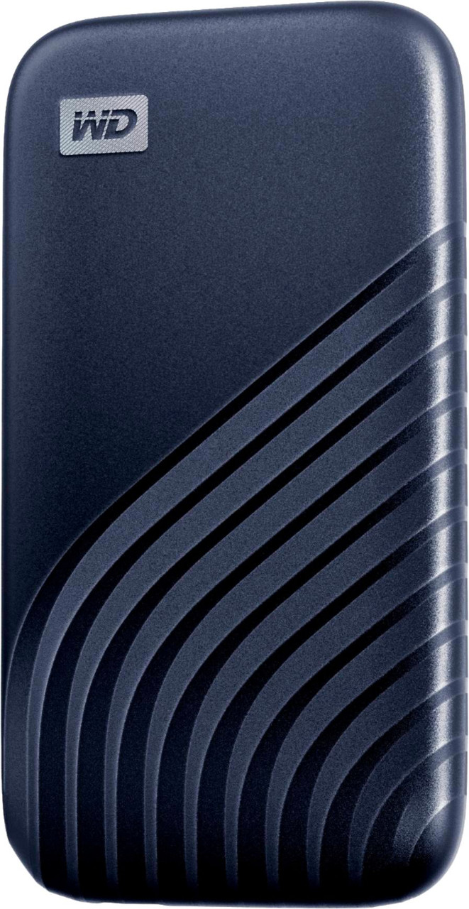 WD - My Passport 1TB External USB Type-C Portable Solid State Drive - Blue