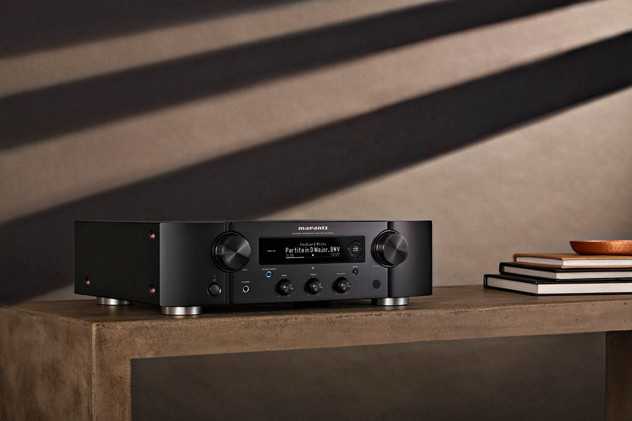 Marantz PM7000N Integrated Hi-Fi Amplifier | HEOS Built-in, Amazon Alexa Compatibility | Digital & Analog Sources - Black