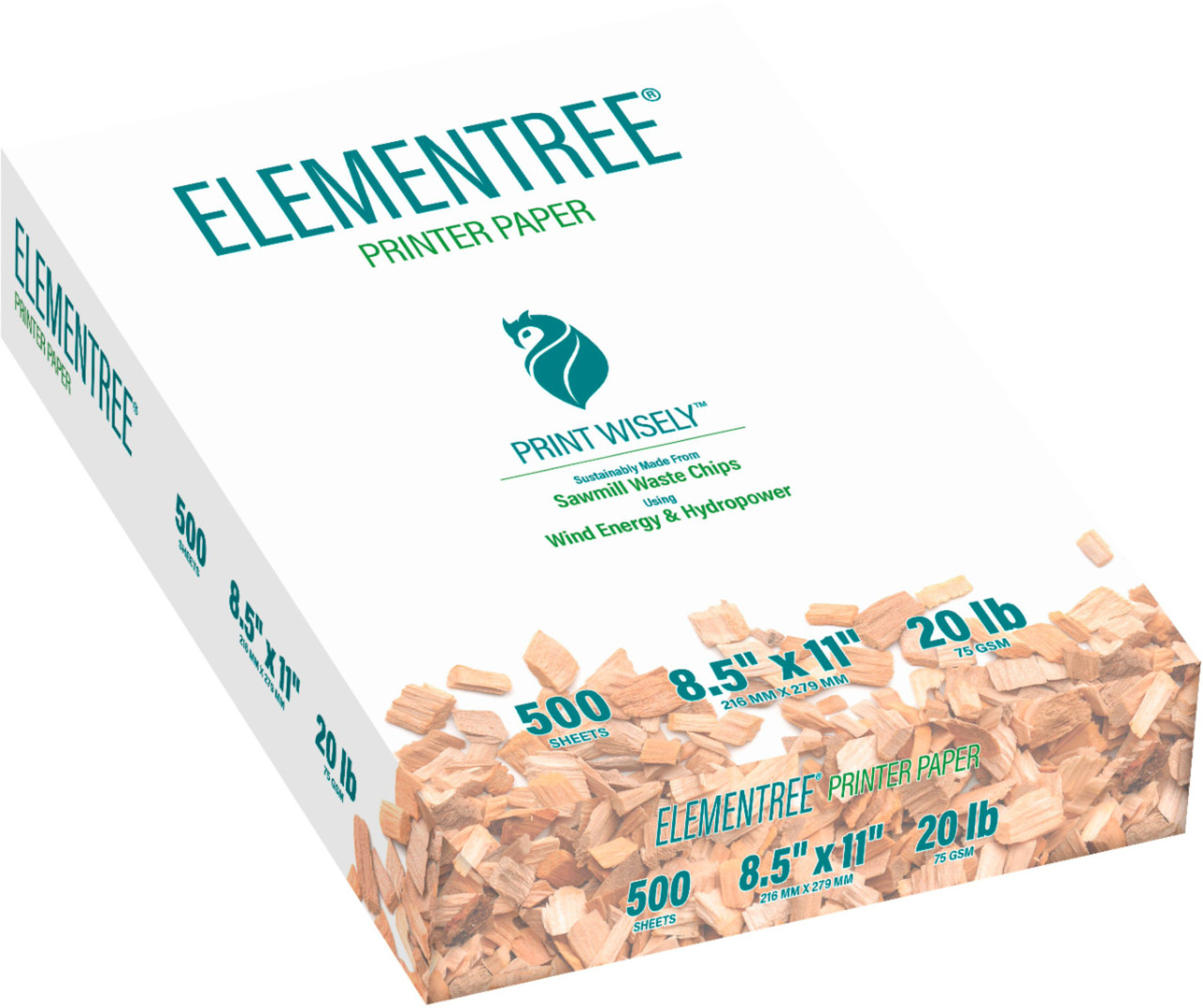 Paris Dotz - Elementree sustainable printer paper that performs the same as standard paper. - White