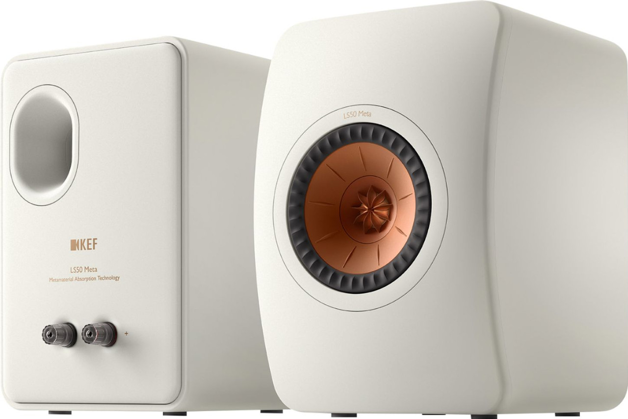 KEF LS50META Bookshlef Speakers Pair - White