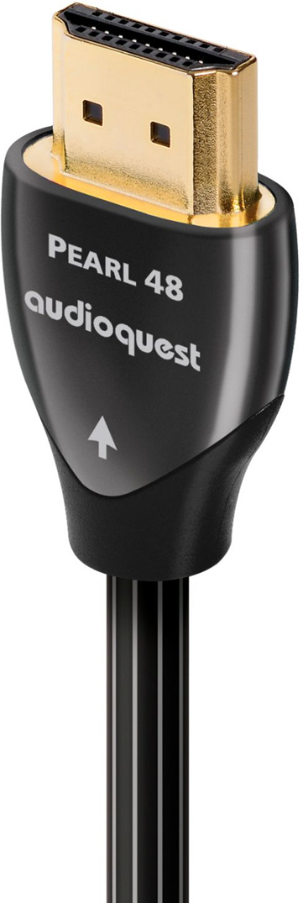 AudioQuest - Pearl 10' 4K-8K-10K 48Gbps In-Wall HDMI Cable - Black/White