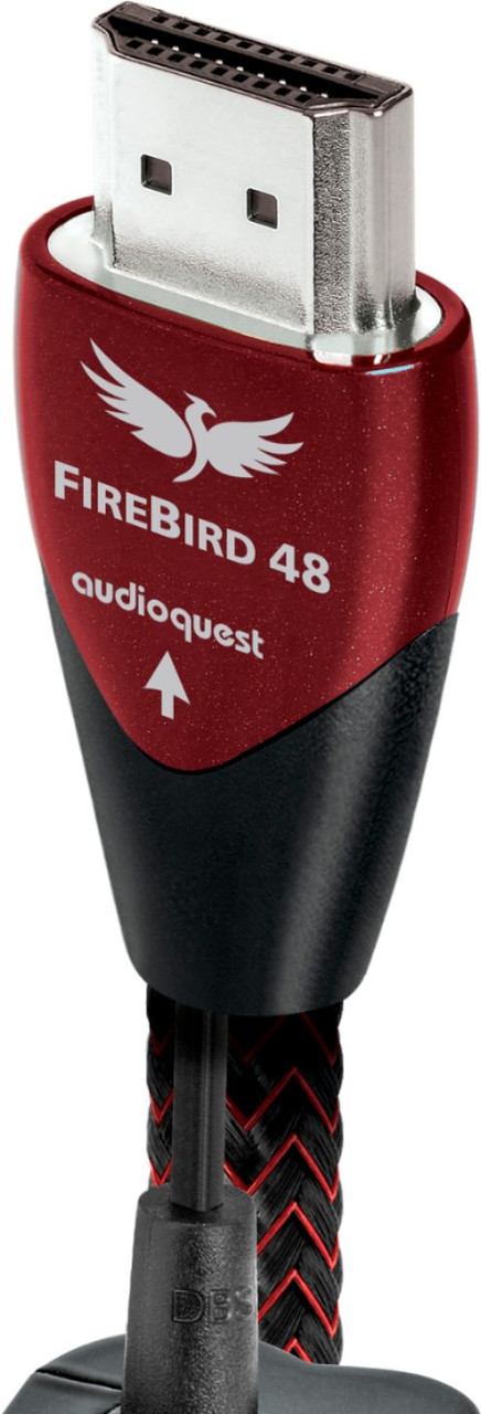 AudioQuest - FireBird 5' 4K-8K-10K 48Gbps HDMI Cable - Red/Black