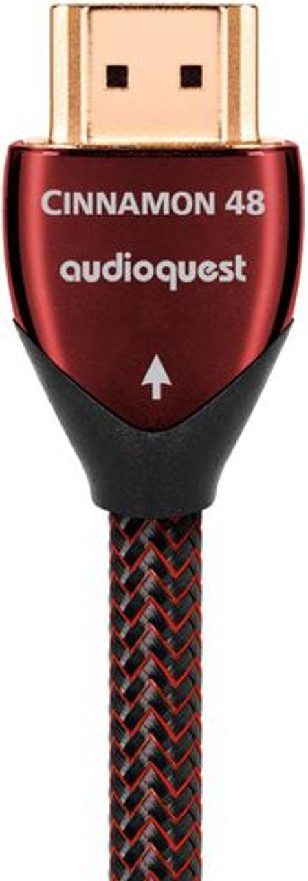 AudioQuest - Cinnamon 2.5' 8K-10K 48Gbps HDMI Cable - Red/Black