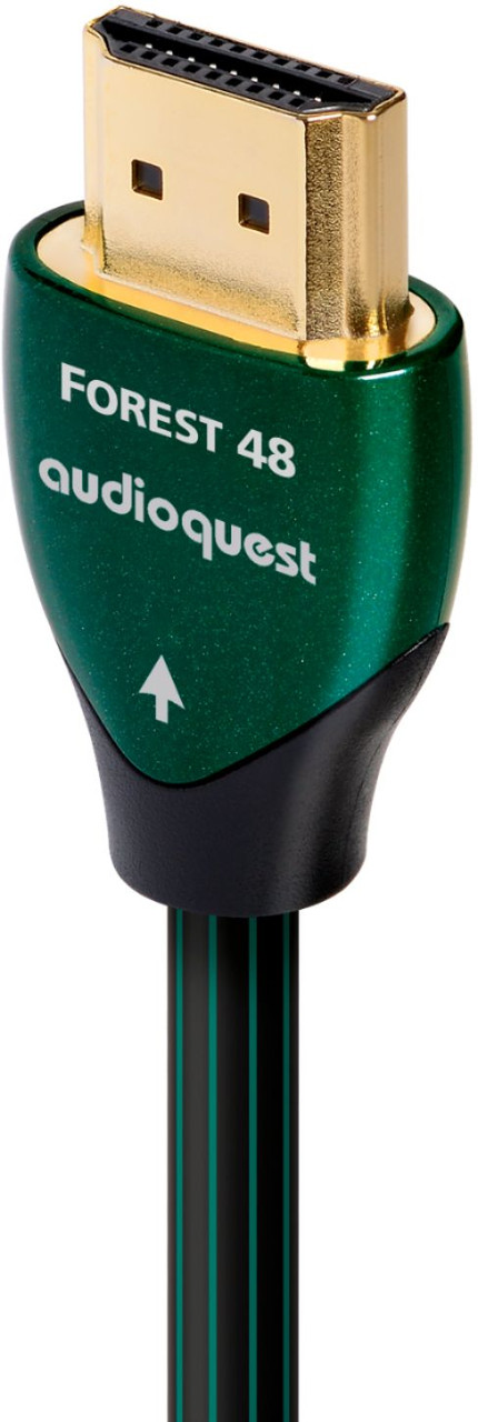AudioQuest - Forest 16.4' 8K-10K 48Gbps In-Wall HDMI Cable - Green/Black