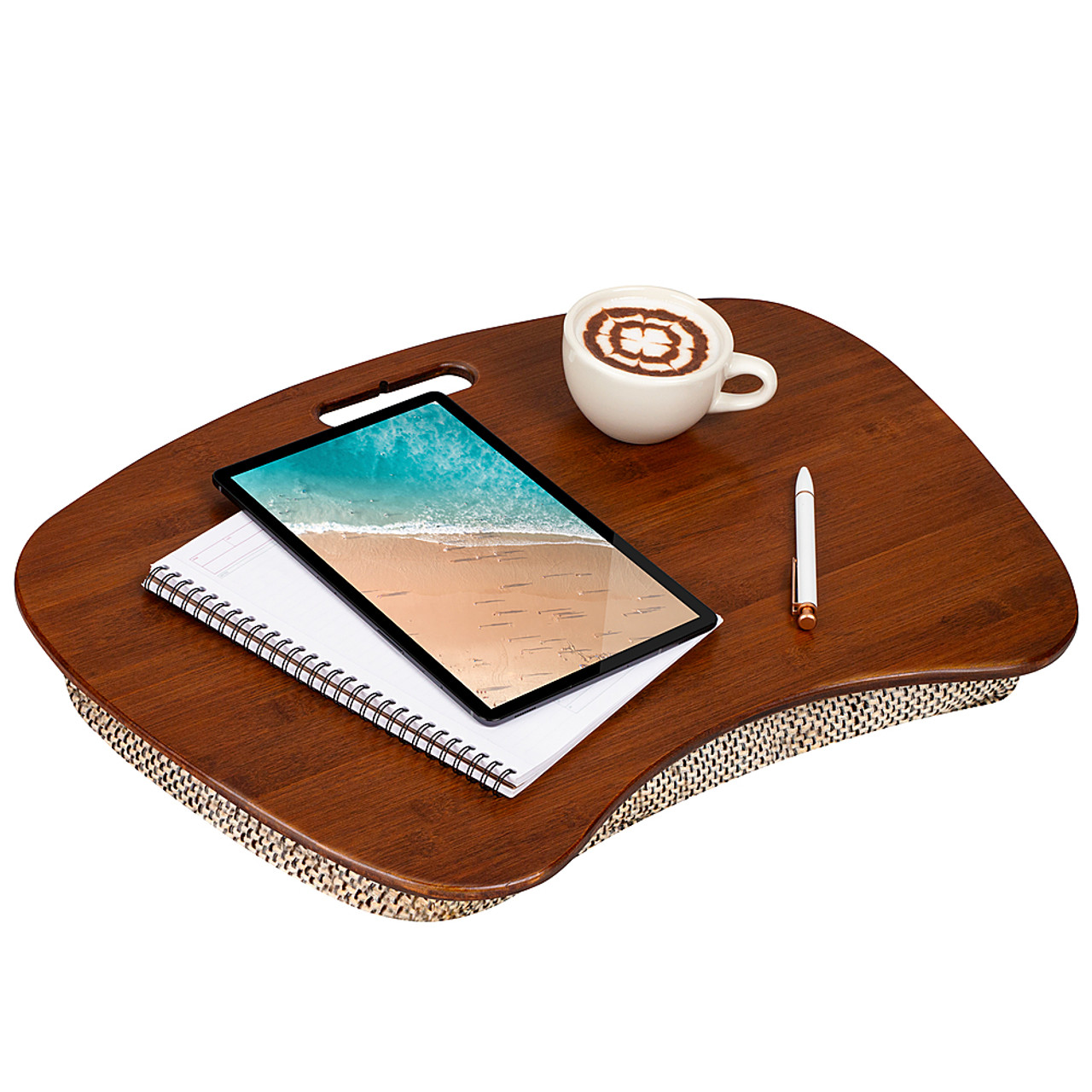 LapGear - Bamboo Lap Desk for 17.3" Laptop - Chesnut - Chesnut