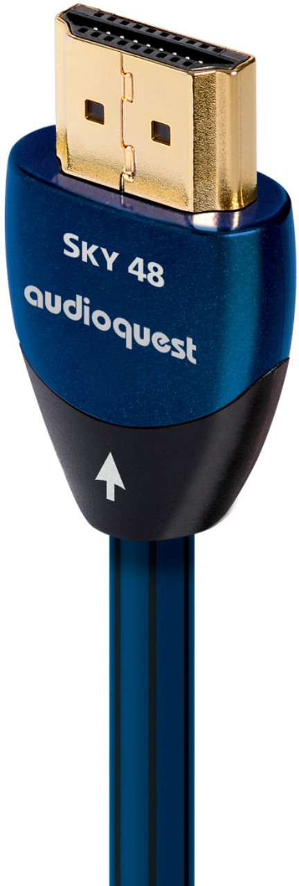 AudioQuest - Sky 7.5' 8K-10K 48Gbps In-wall HDMI Cable - Blue/Black