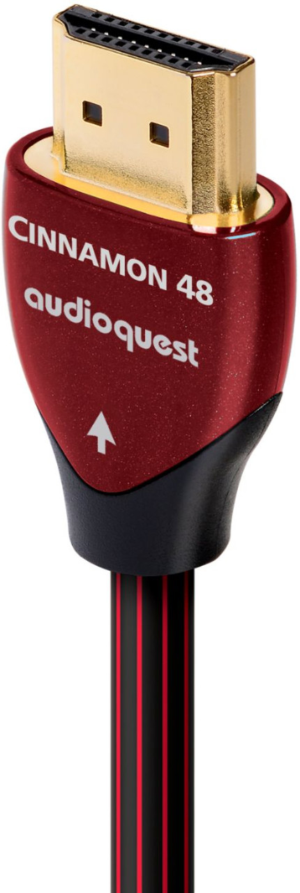 AudioQuest - Cinnamon 16.4' 8K-10K 48Gbps In-wall HDMI Cable - Red/Black