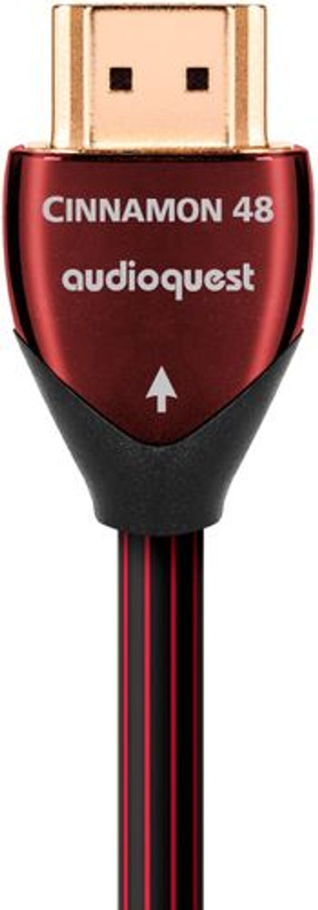 AudioQuest - Cinnamon 10' 8K-10K 48Gbps In-wall HDMI Cable - Red/Black