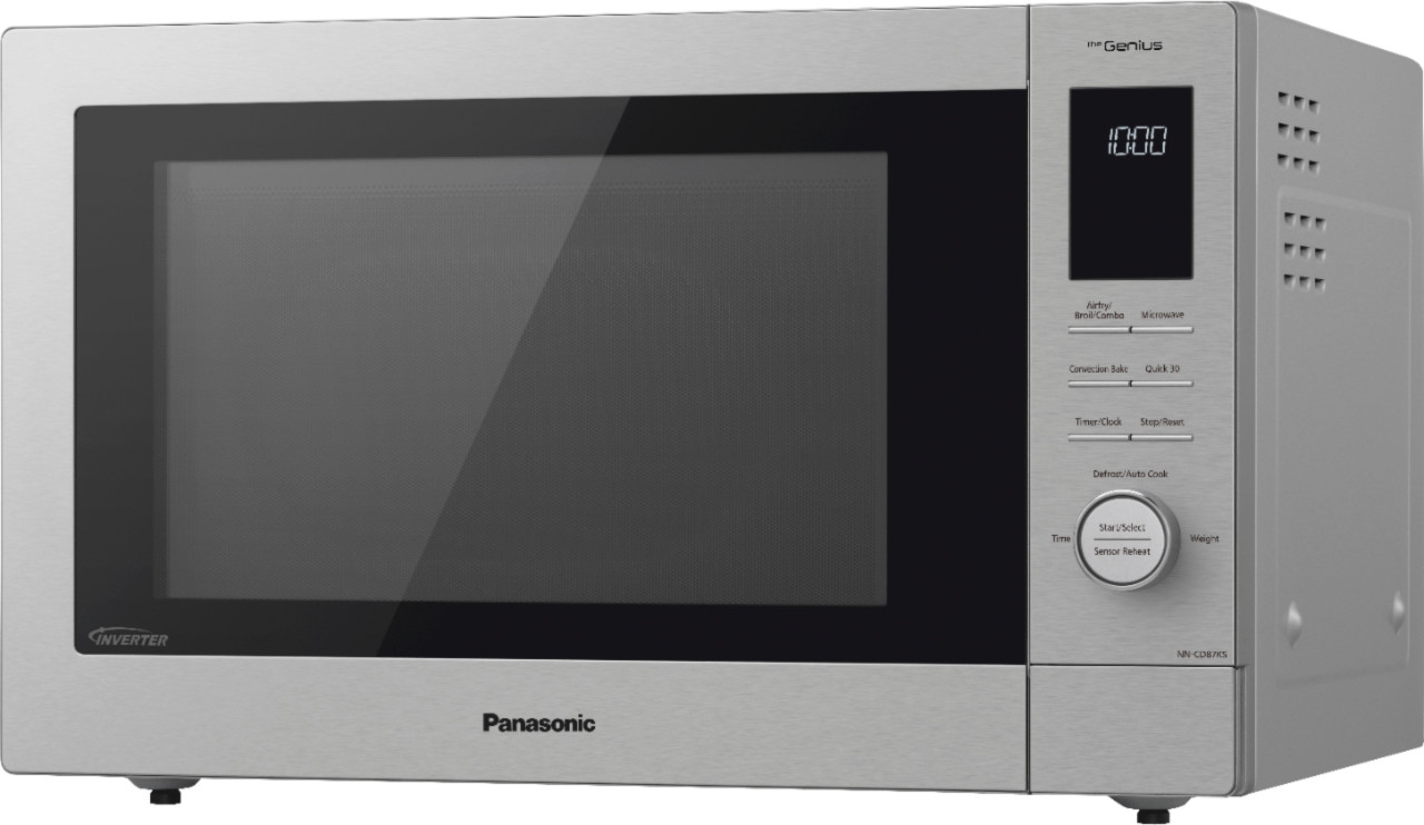 Panasonic - Slimline Combi 1.2 Cu. Ft. Convection Microwave with Sensor Cooking and Grilling