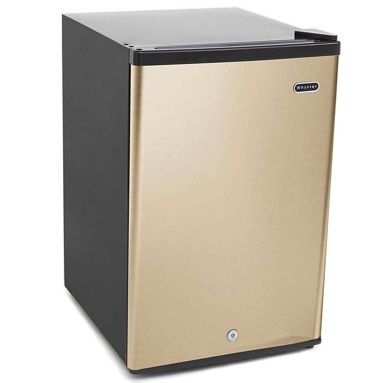 Whynter 2.1 cu.ft Energy Star Upright Freezer with Lock in Rose Gold