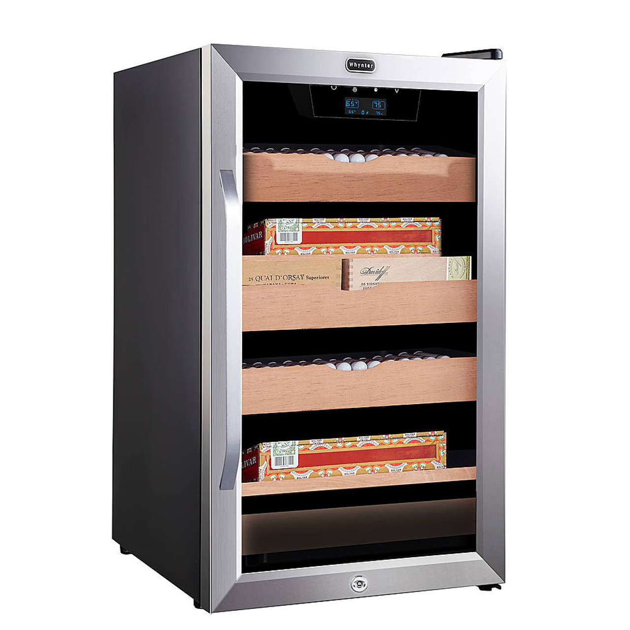 Whynter 4.2 cu.ft. Cigar Cabinet Cooler and Humidor with Humidity Temperature Control