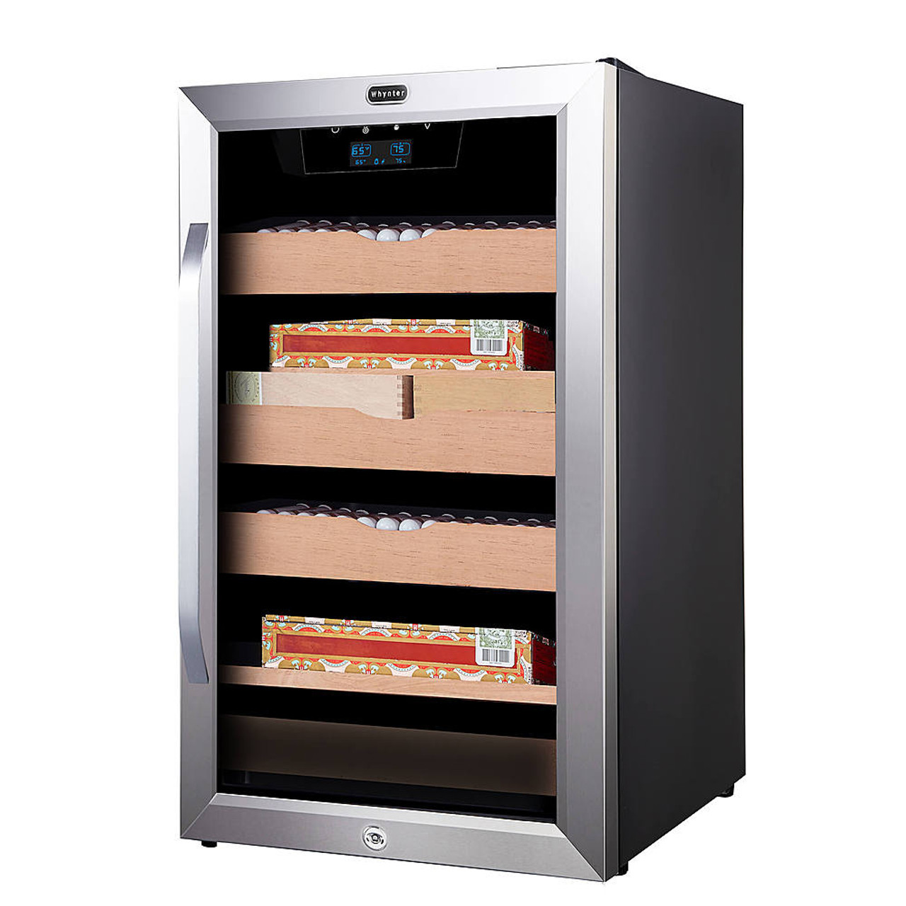 Whynter 4.2 cu.ft. Cigar Cabinet Cooler and Humidor with Humidity Temperature Control