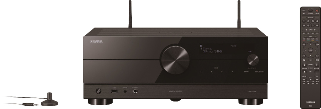 Yamaha - AVENTAGE RX-A2A 7.2-Channel AV Receiver with 8K HDMI and MusicCast - Black