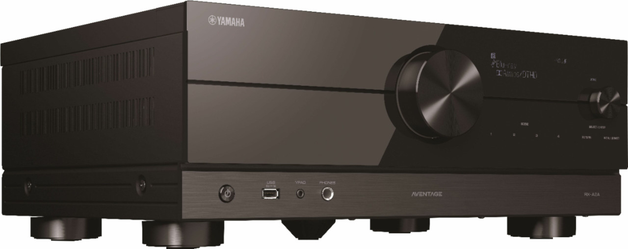 Yamaha - AVENTAGE RX-A2A 7.2-Channel AV Receiver with 8K HDMI and MusicCast - Black