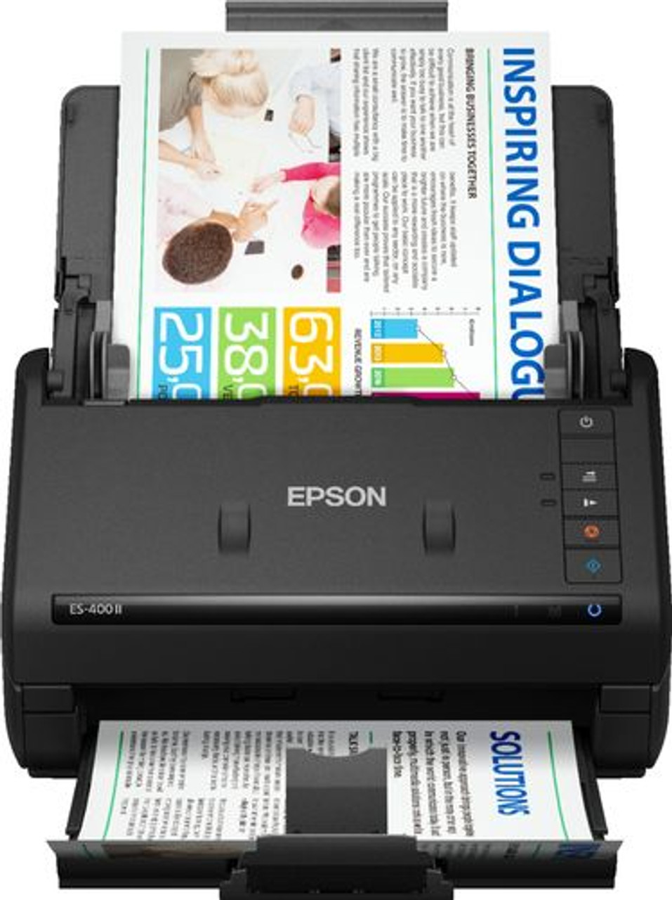 Epson - WorkForce ES-400 II Duplex Desktop Document Scanner