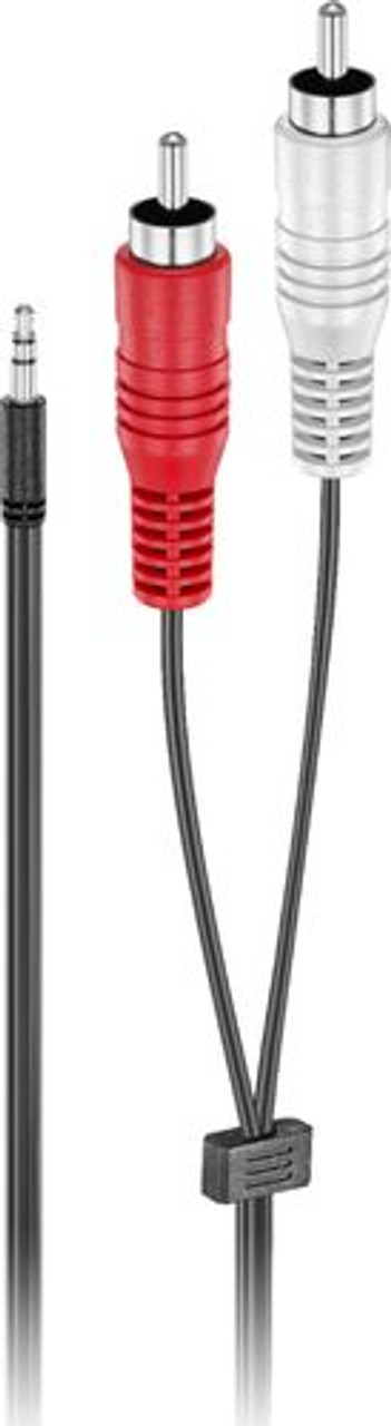 Insignia™ - 6' 3.5 mm to Stereo Audio RCA Cable - Black