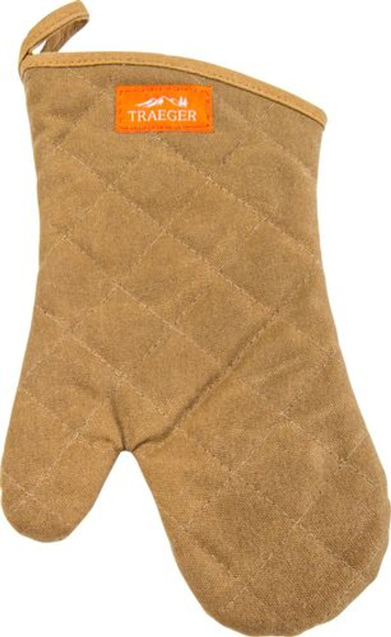 Traeger Grills - BBQ MITT- BROWN CANVAS AND LEATHER