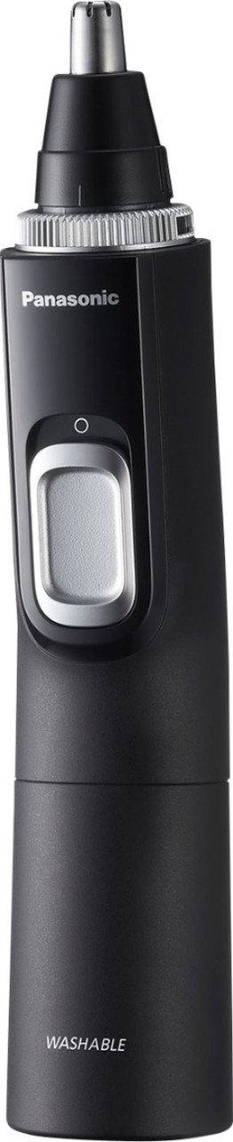 Panasonic Men's Ear and Nose Hair Trimmer with Vacuum Cleaning System - Wet/Dry - Black/Silver