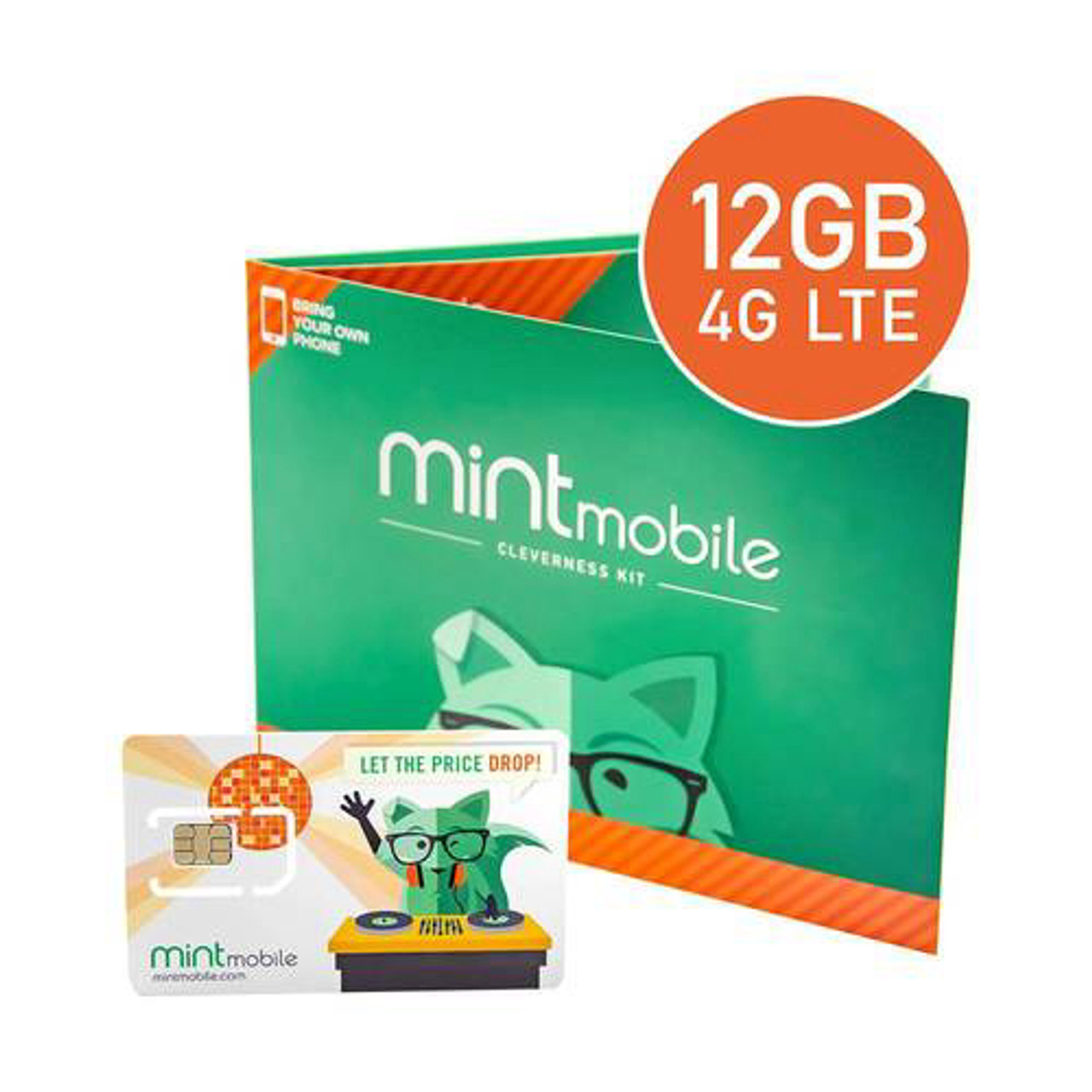 Mint Mobile - 12-Month Prepaid SIM Card Kit