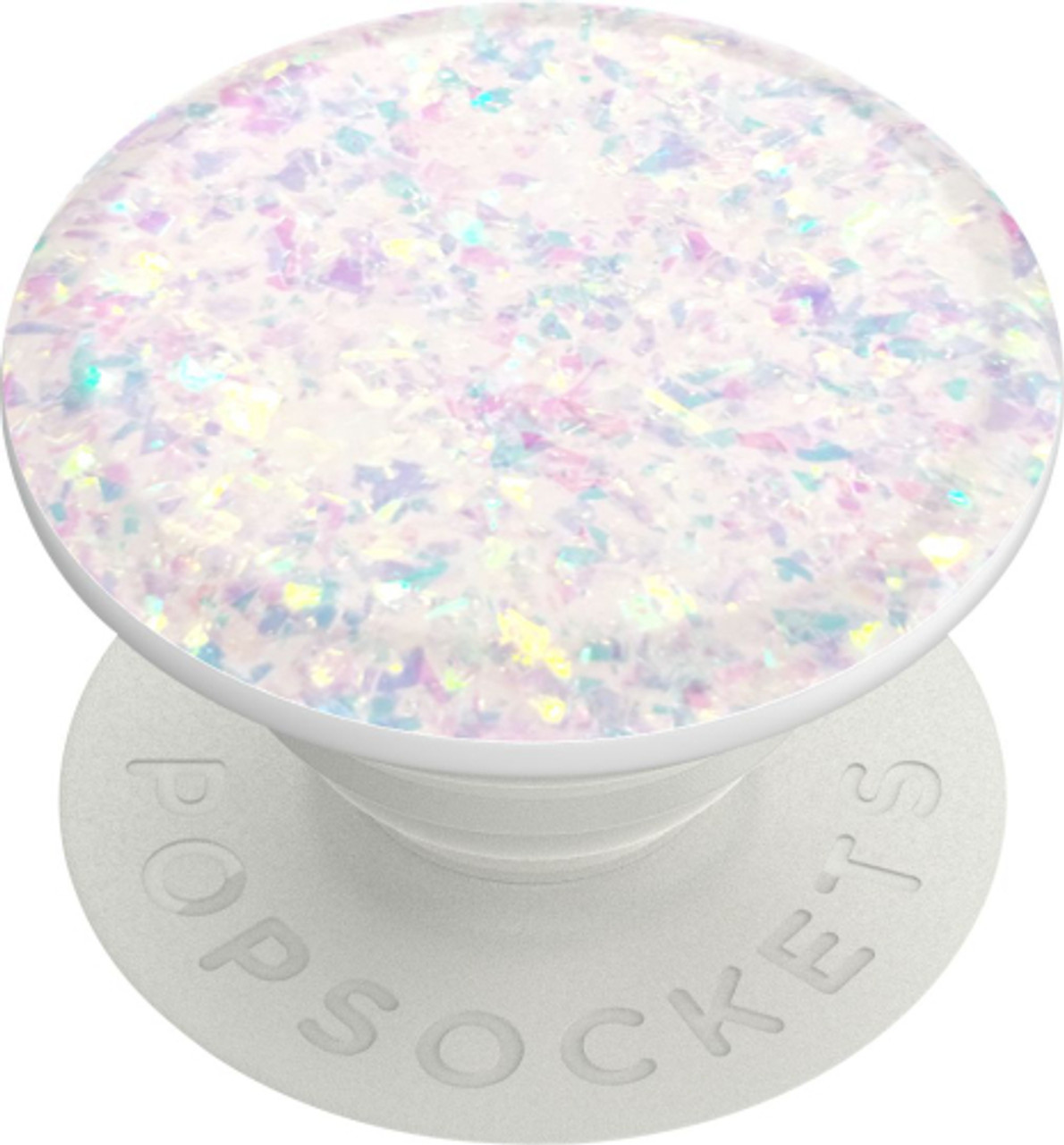 PopSockets - PopGrip - Iridescent Confetti White