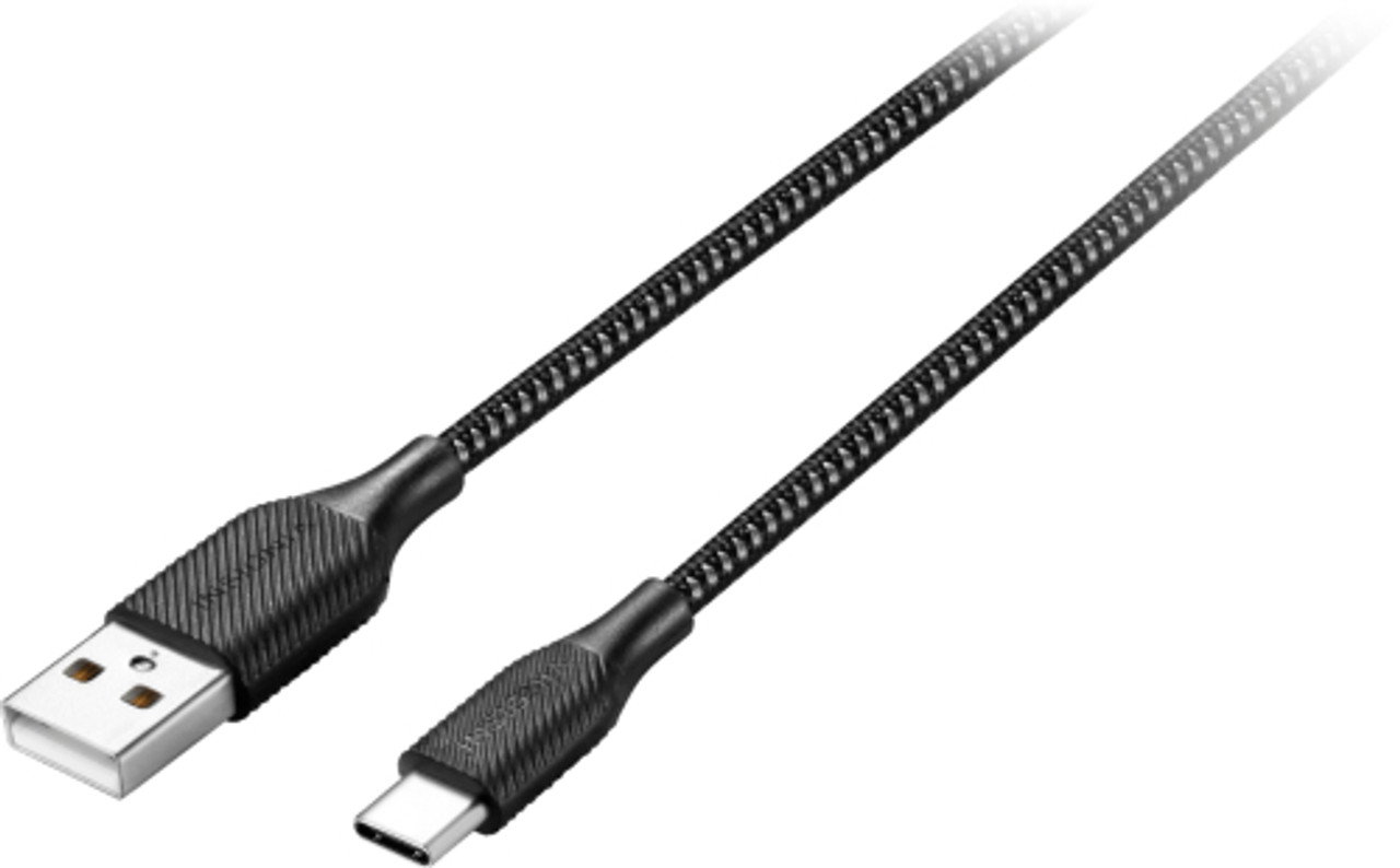 Insignia™ - 6' USB-C to USB-A Charge-and-Sync Cable - Charcoal