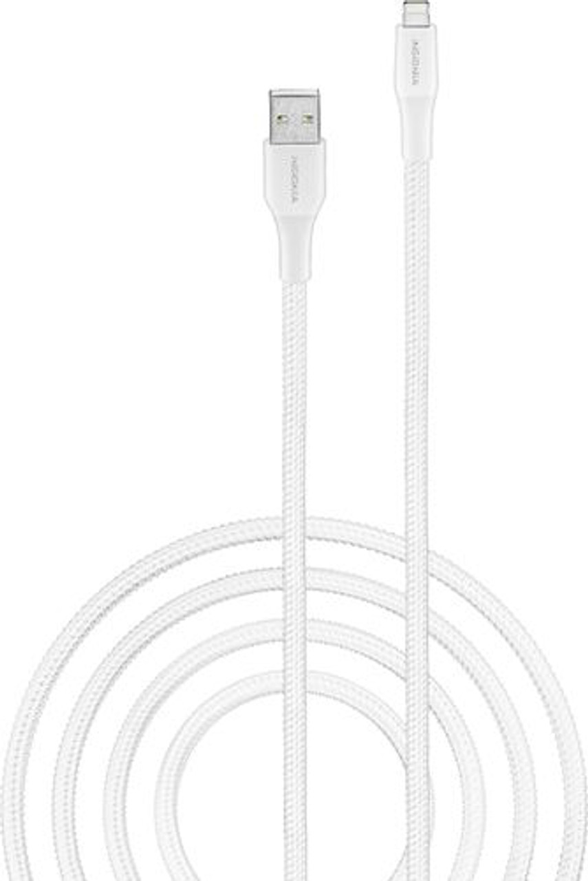 Insignia™ - 10' Lightning to USB Charge-and-Sync Cable - Moon Gray